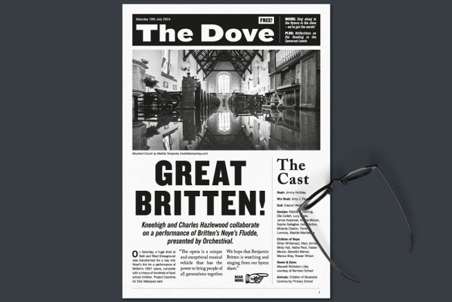 Noye's Fludde 'The Dove' programme design